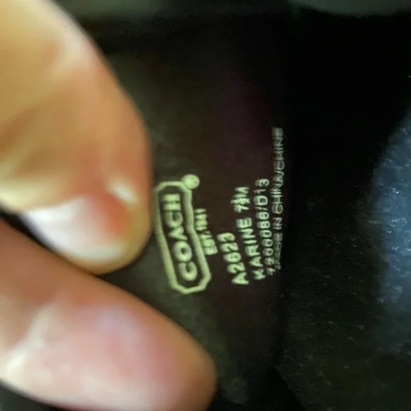 Authentic Coach Sequined Sneakers A2623 Karine SZ. 7.5 - Picture 5 of 7